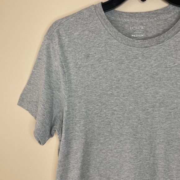 J.CREW Tee Men Medium Cotton Washed Jersey T-Shirt NEW Gray Classic Fit 53362 - Picture 3 of 15